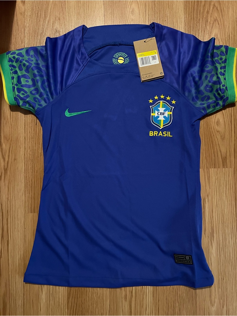 2022 Nike Blue Brazil CBF Soccer Jersey